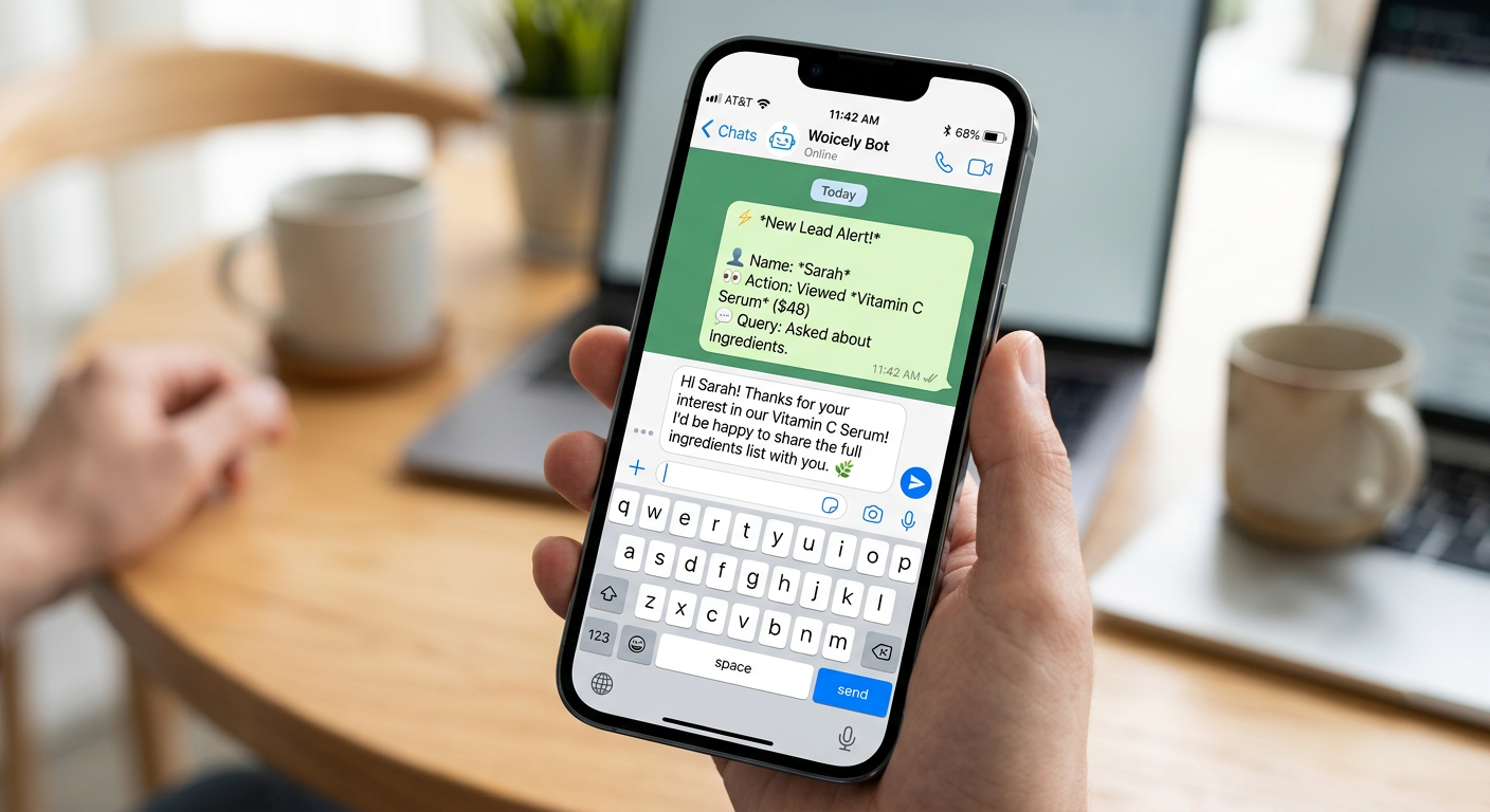 WhatsApp lead notifications